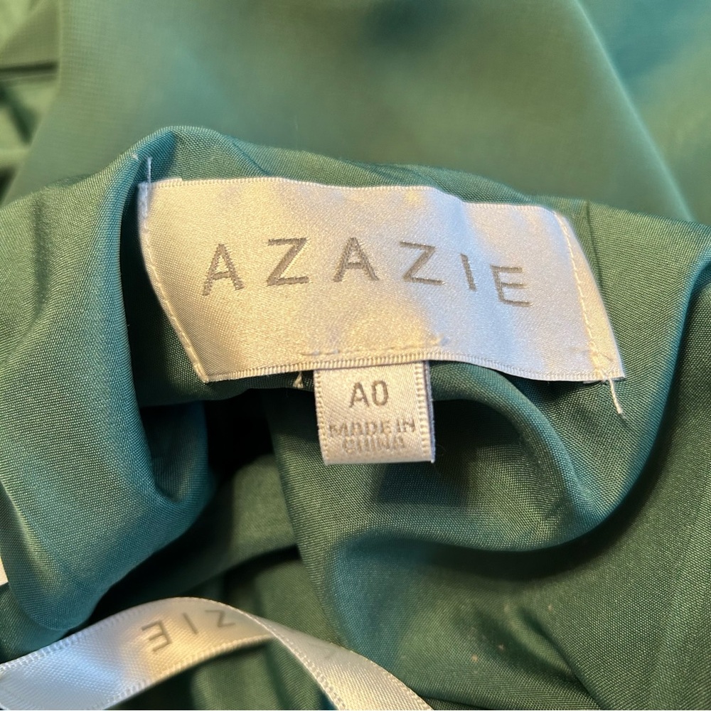 Azazie Jane Dark Green Dress - Picture 11 of 13